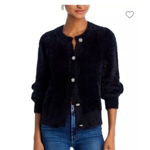 AQUA Eyelash Cardigan